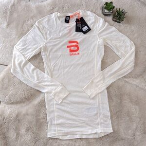 Bjørn Dæhlie Performance-Tech LS Long Sleeve Base Layer Wool Men’s Small White